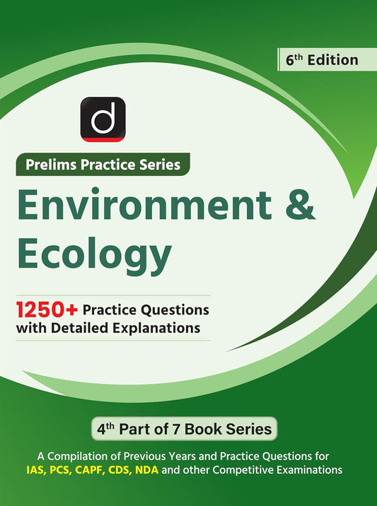 DRISHTI IAS Prelims Practice Series, Environment & Ecology, UPSC Books 2026, 6th Edition, English Medium, 1250+ Practice Questions