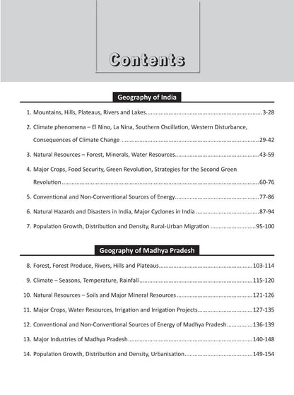 DRISHTI IAS MPPSC Books, Prelims Practice Series, Geography of India & Madhya Pradesh, 2nd Edition Revised & Updated, As per Latest Syllabus, For MPPSC & Other Competitive Exams