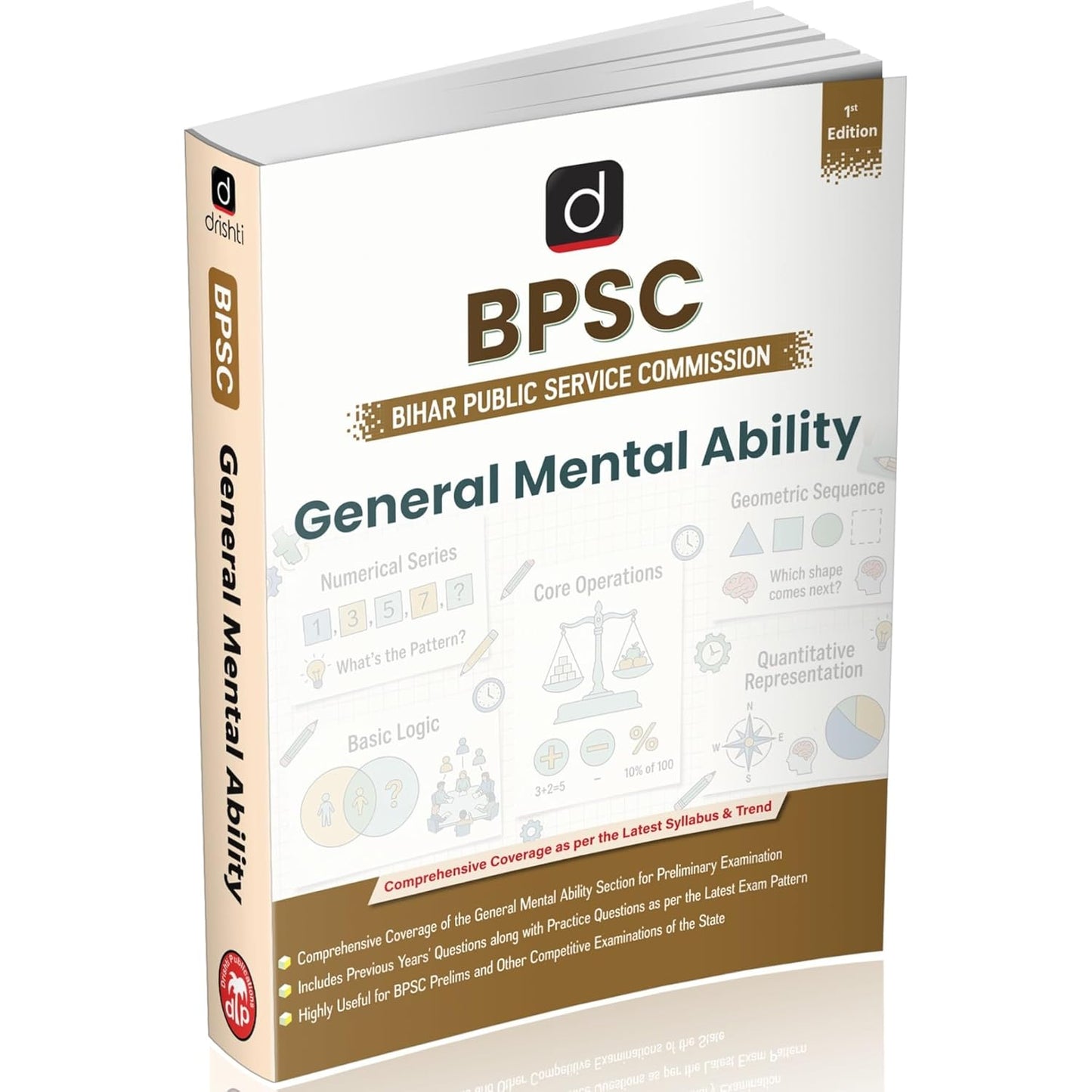 DRISHTI IAS BPSC General Mental Ability, English Medium, Useful For BPSC Prelims & Other Competitive Exams