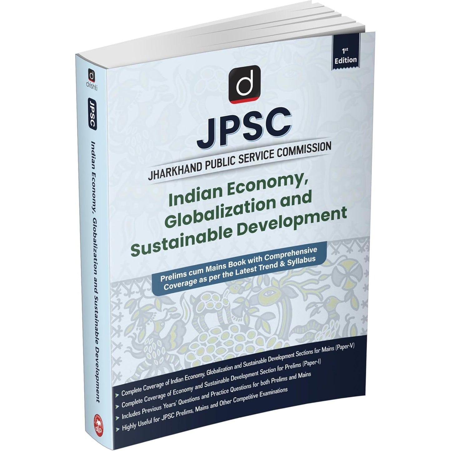 DRISHTI IAS JPSC Jharkhand Public Service Commission, Indian Economy, Globalization and Sustainable Development, English Medium, Prelims cum Mains Book