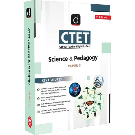 DRISHTI IAS CTET Book Paper 2 Science & Pedagogy, Central Teacher Eligibility Test, English Medium, Complete Syllabus Coverage with Previous Years Questions