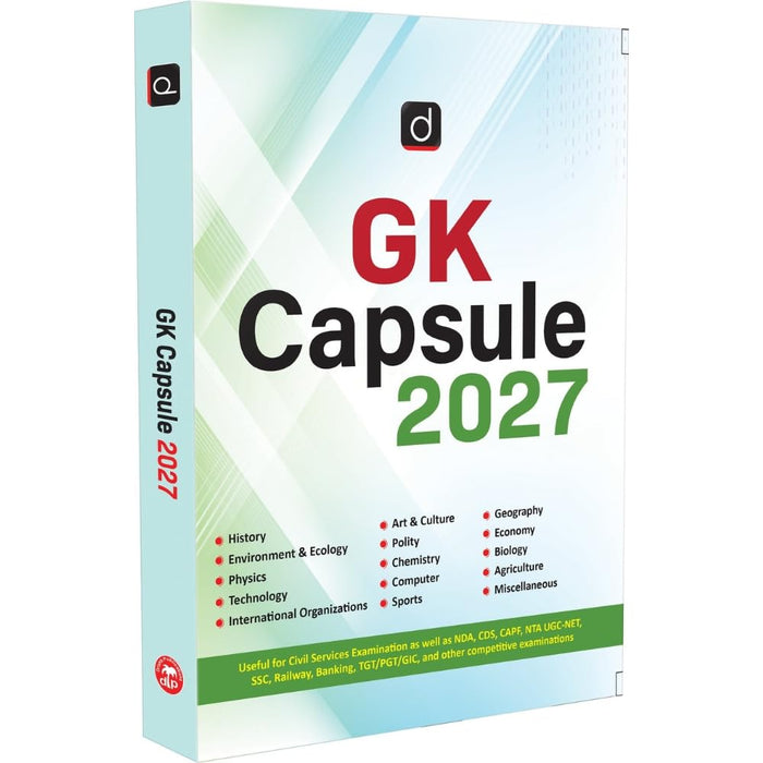DRISHTI IAS GK Capsule 2027, English Medium, for UPSC, SSC, Railway, Banking, NDA, CDS, CAPF, State PCS, UGC NET & Other Competitive Exams
