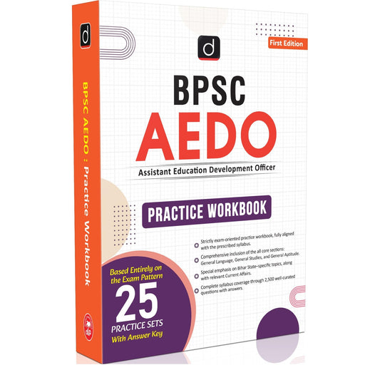 DRISHTI IAS BPSC AEDO Practice Workbook, Assistant Education Development Officer, 25 Practice Sets with Answer Key, Exam Preparation Book, Based on Latest Exam Pattern