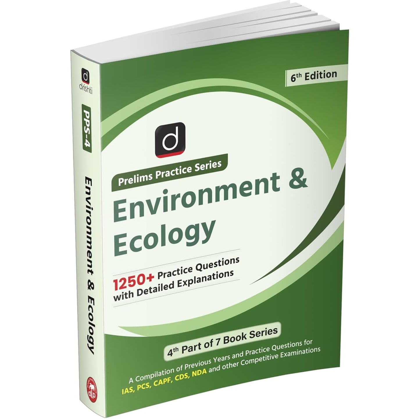 DRISHTI IAS Prelims Practice Series, Environment & Ecology, UPSC Books 2026, 6th Edition, English Medium, 1250+ Practice Questions