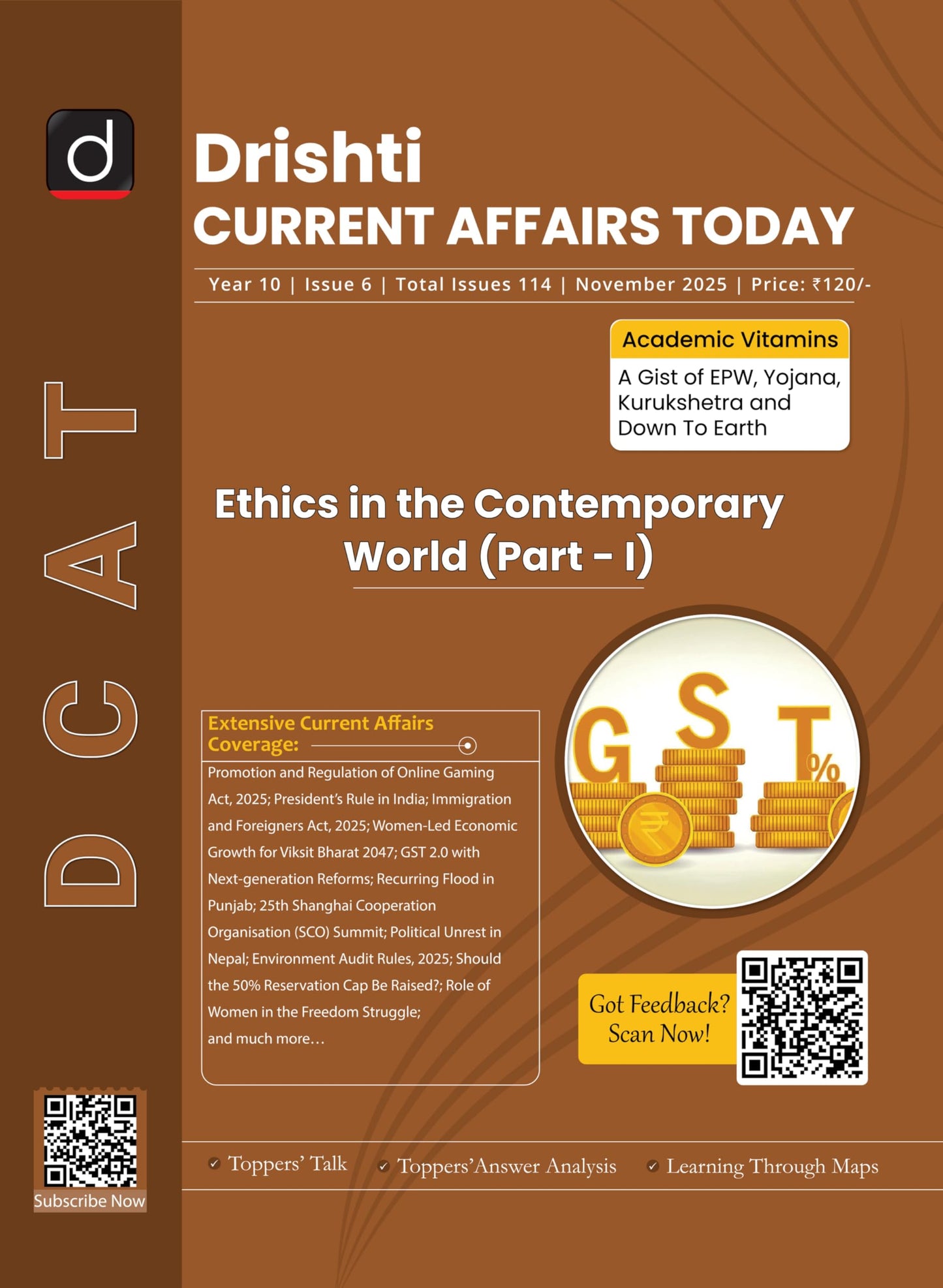 DRISHTI IAS, Current Affairs Today, November 2025, Ethics in the Contemporary World Part I, English