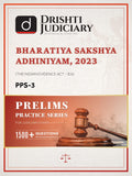 Drishti IAS Judiciary BHARATIYA SAKSHYA ADHINIYAM 2023 (Indian Evidence Act), Prelims Practice Series PPS-3, 1500+ MCQs with Detailed Explanations Thumbnail