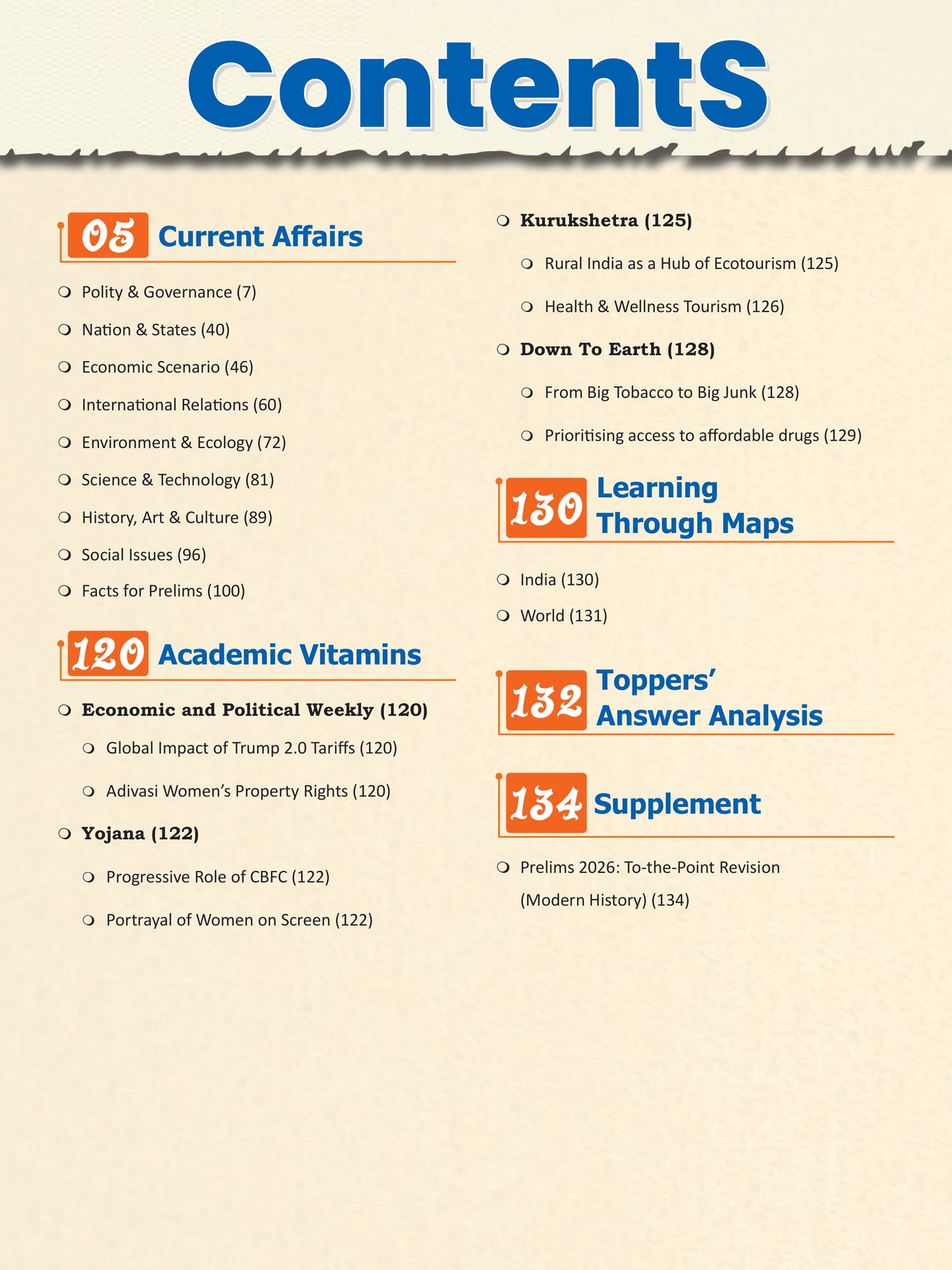 Drishti IAS Current Affairs Today January 2026, Prelims 2026 Special, Modern History To-the-Point Revision, English