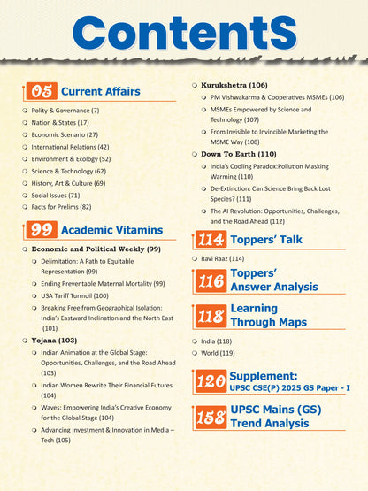 DRISHTI IAS Current Affairs Today, Magazines, UPSC CSE Prelims 2025 GS Paper I, English, July 2025