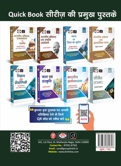 DRISHTI IAS UP-PCS CSAT Solved Papers Book, Hindi Medium, 4th Edition, Uttar Pradesh PCS Prelims General Studies Paper-II, Previous Years Questions 2012-2025 with Detailed Solutions