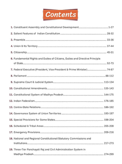 DRISHTI IAS MPPSC Prelims Success Series -VI Constitutional System of India and Madhya Pradesh, English Medium, Based on Updated Syllabus for MPPSC Prelims Exam