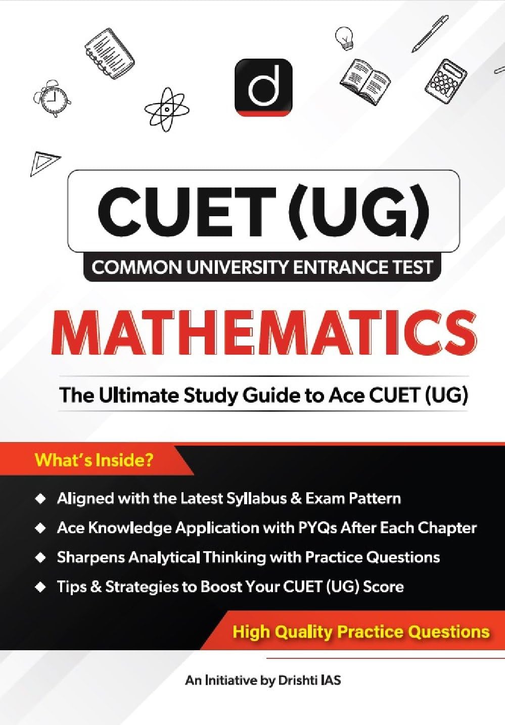 CUET (UG) Mathematics Study Guide | Entrance Exam Book [Paperback] [Jun 29, 2025] Team Drishti