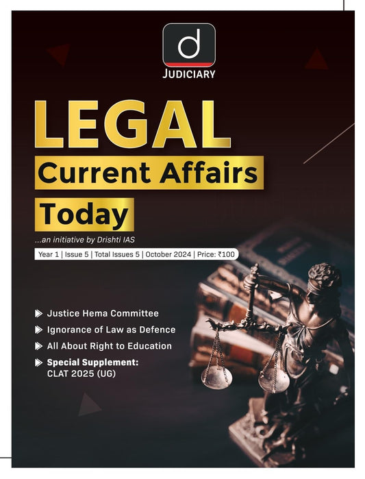 Judiciary Current Affairs Today Eng [Oct'24] [Perfect Paperback] [Oct 08, 2024] Drishti Publications