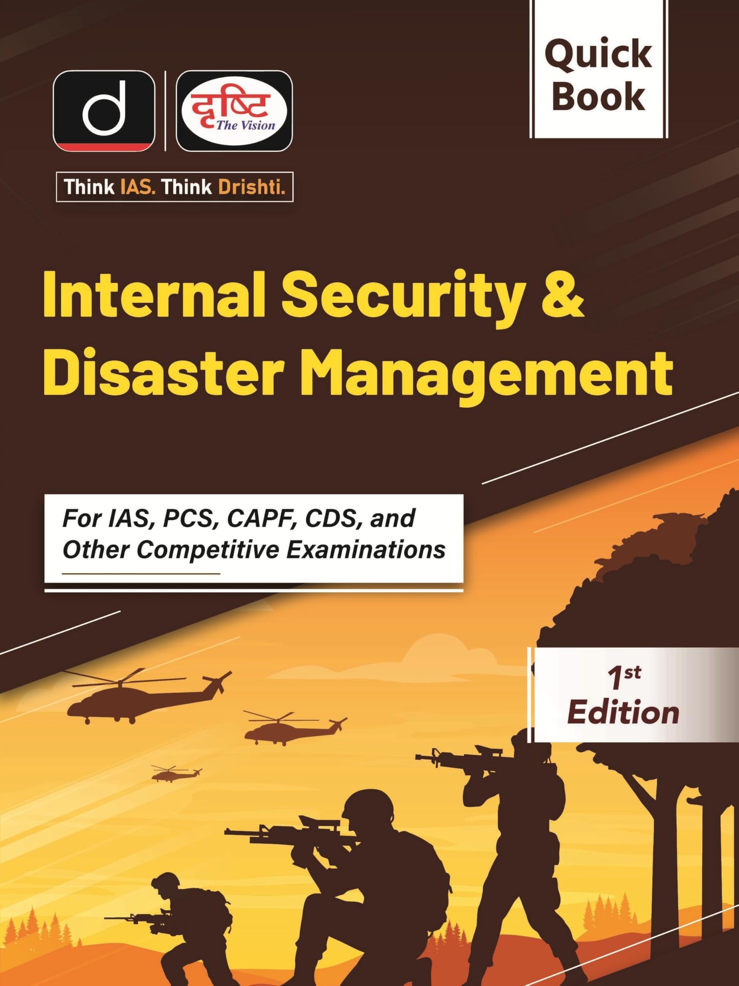 Quick Book Internal Security & Disaster Management | Drishti IAS | For UPSC Prelims & Mains, State PCS & Other Competitive Exams [Hardcover] [Dec 31, 2024] Drishti Publications