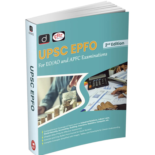 Drishti IAS UPSC EPFO APFC Book 2025, for EO/AO and APFC Examination, 2nd Edition [Paperback] [Jul 13, 2025] Drishti Publications