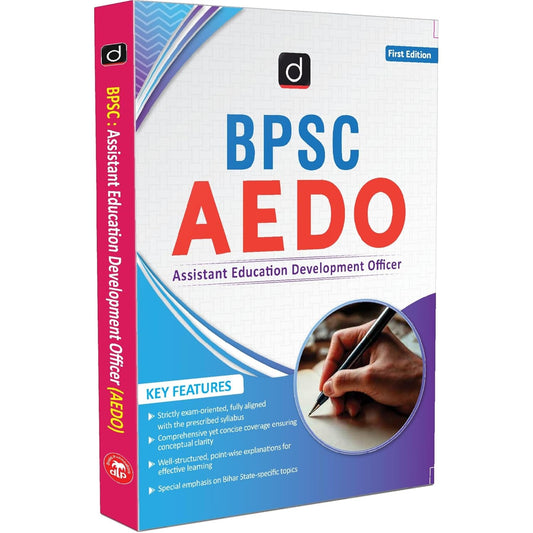DRISHTI IAS BPSC AEDO Book 2025, Assistant Education Development Officer, Exam-Oriented Guide, As per Latest BPSC Syllabus, Bihar State-Specific Preparation