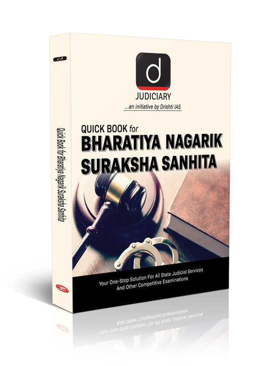 Judiciary (Quick Book) Bharatiya Nagarik Suraksha Sanhita (English) | Law exam book [Paperback] [Jun 30, 2025] Team Drishti