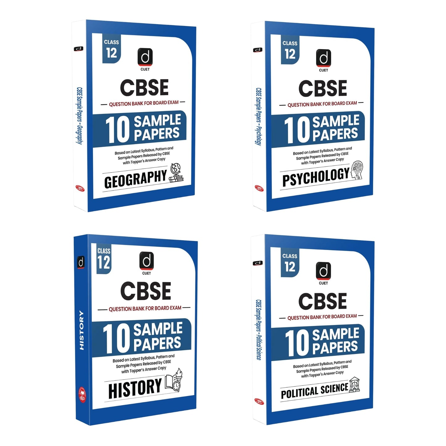 Drishti IAS CBSE Class 12 Sample Paper 2026, Combo Set of 4 Books, English Medium, Geography, History, Political Science & Psychology, Board Exam ... & Sample Papers, With Toppers’ Answer Copy [Paperback] [Nov 26, 2025] Drishti Publications