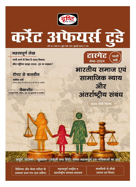 Current Affairs Today Hindi July 2024 Drishti Publications