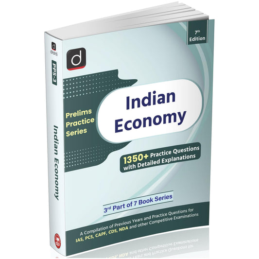 DRISHTI UPSC Books 2025 Indian Economy Prelims Practice Series – PPS-3, 7th Edition, 1350+ Practice Questions with Detailed Explanations, For UPSC, IAS, PCS, CAPF, CDS, NDA & Other Competitive Exams [Paperback] [Oct 12, 2025] Drishti Publications