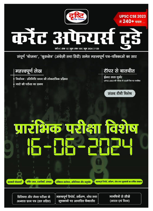 Current Affairs June 2024 In Hindi Drishti Publications