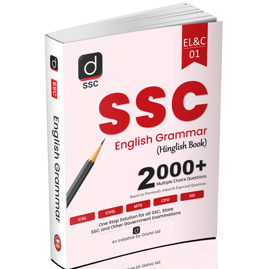Drishti IAS English Grammar, For SSC CGL, CHSL, CPO, MTS, GD, Stenographer & State-Level Exams, Chapterwise Practice + Previous Year Questions, SSC Books 2025 [Paperback] [Jul 09, 2025] Team Drishti