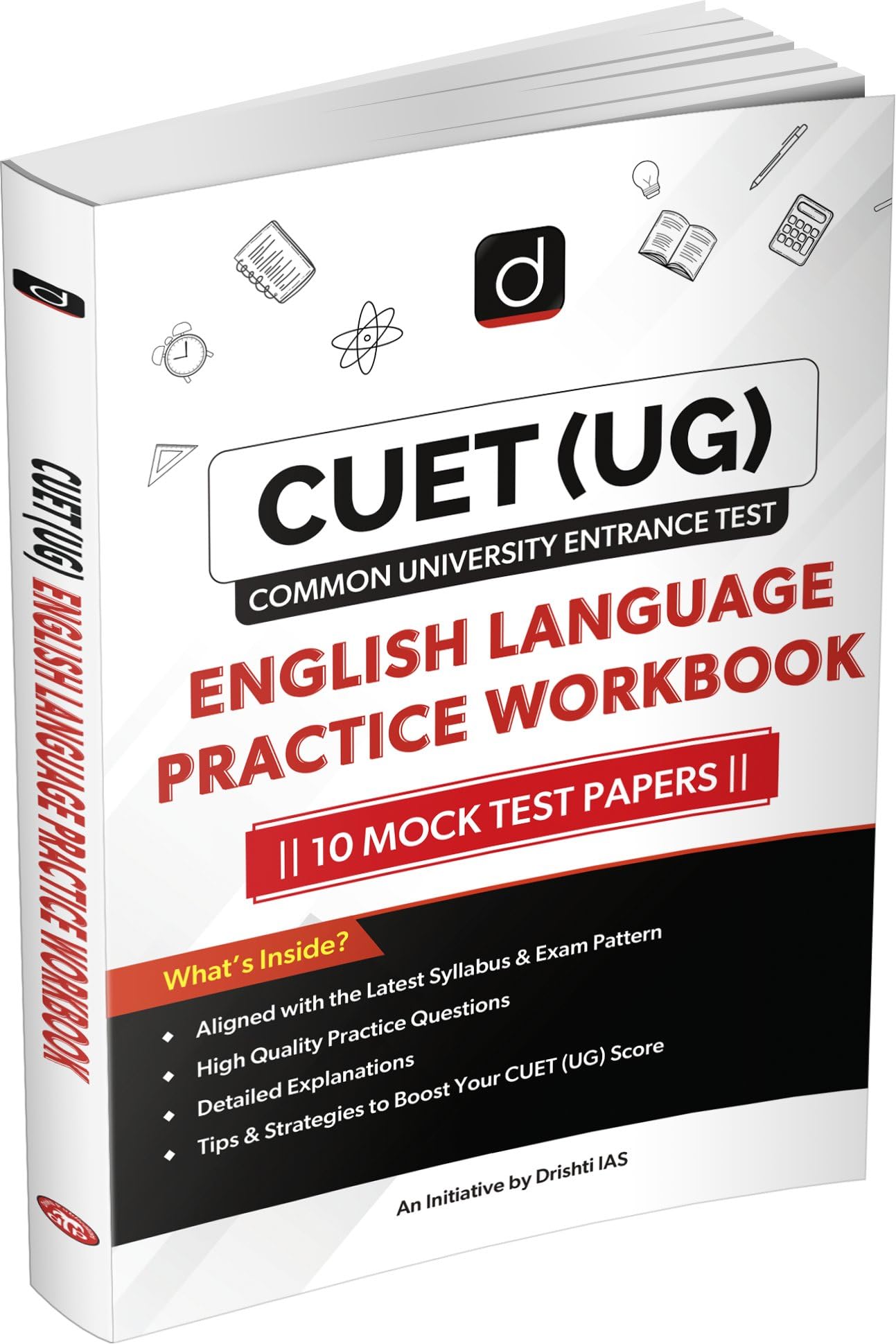 Drishti IAS CUET UG Entrance Exam Books 2025, English Language Practice Workbook, 10 Mock Tests, Answer Keys & OMR Sheets [Paperback] [Jun 17, 2025] Team Drishti