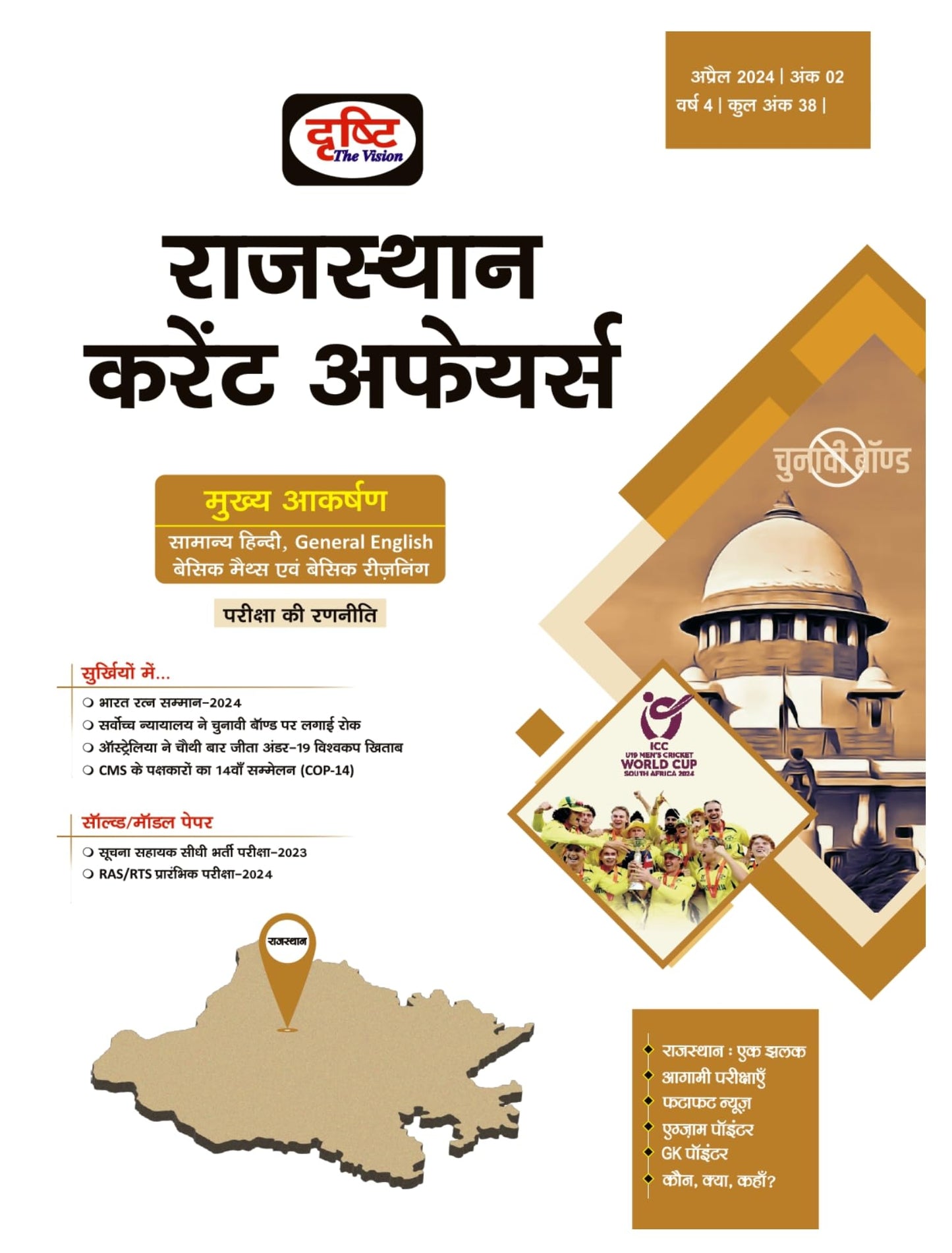 RAS Hindi Current Affairs Today April 2024 [Perfect Paperback]