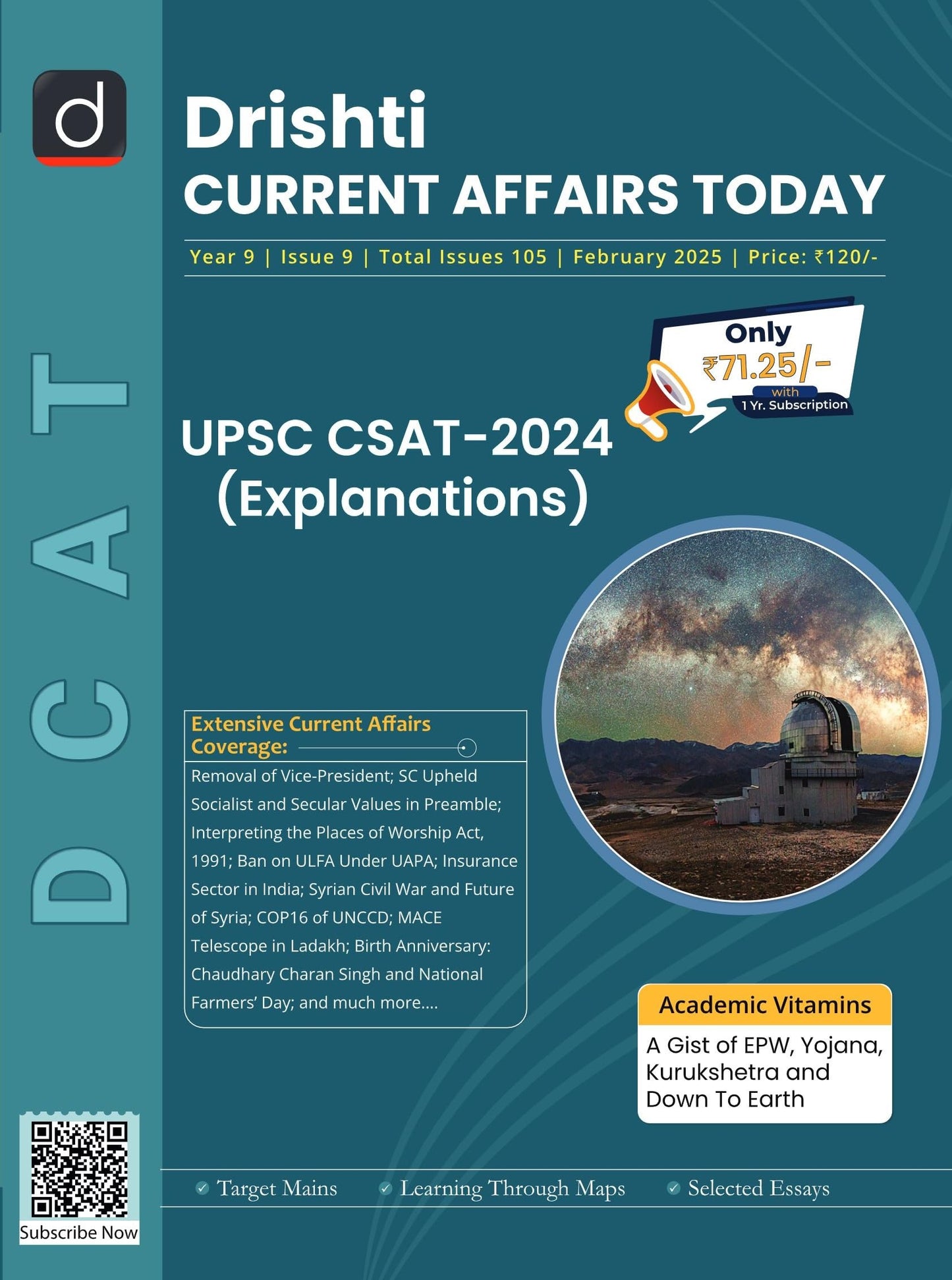 Drishti Current Affairs Today English February 2025 [Paperback] [Dec 31, 2024] Drishti Publications