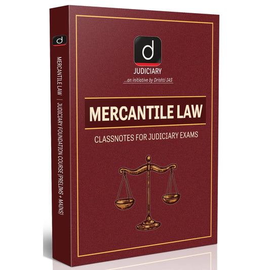 DRISHTI IAS Law Books, Mercantile Law, Judiciary Preparation, Class Notes for Civil Judge, APO, ADA, Law Entrance Exams, Updated Edition, Prelims + Mains [Paperback Bunko] [Nov 11, 2025] Drishti Publications