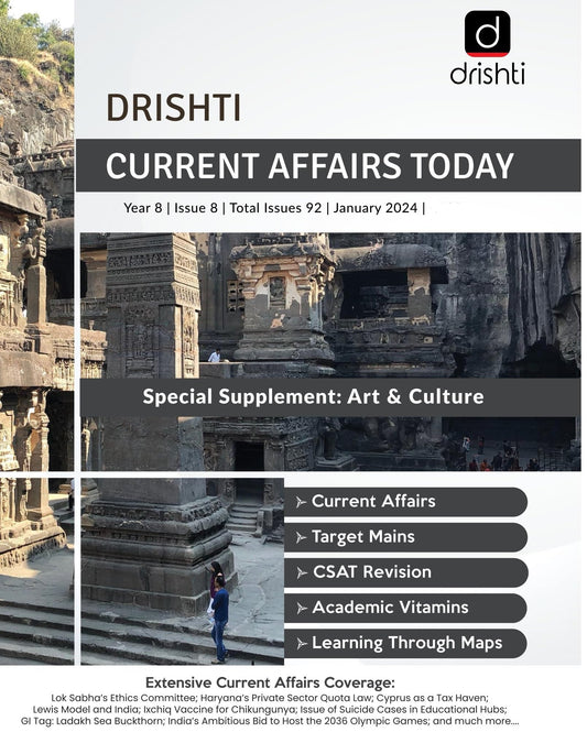 DCAT January 2024 Current Affairs Today in English Drishti Publications