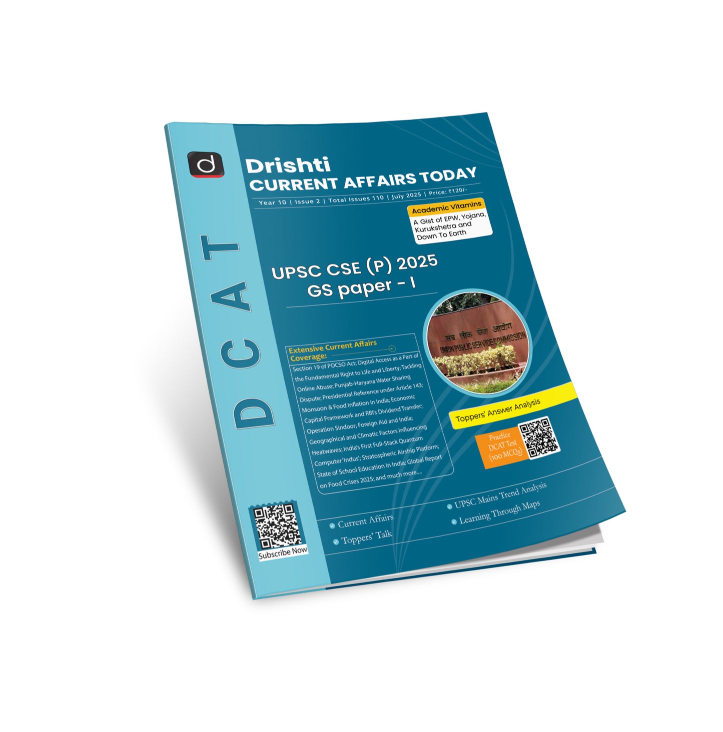 DRISHTI IAS Current Affairs Today, Magazines, UPSC CSE Prelims 2025 GS Paper I, English, July 2025